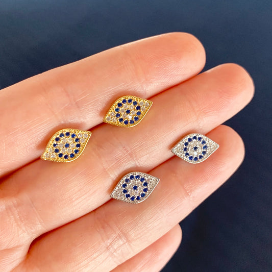 Aretes de PLATA con OJO OVALADO