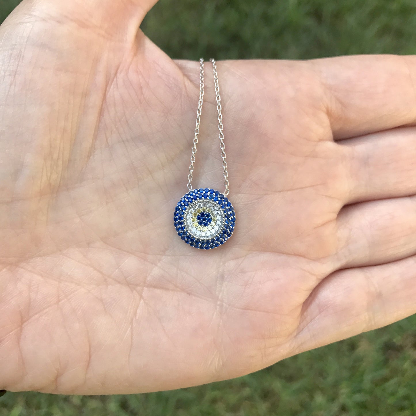 Cadenita de plata .925 con circulo con OJO