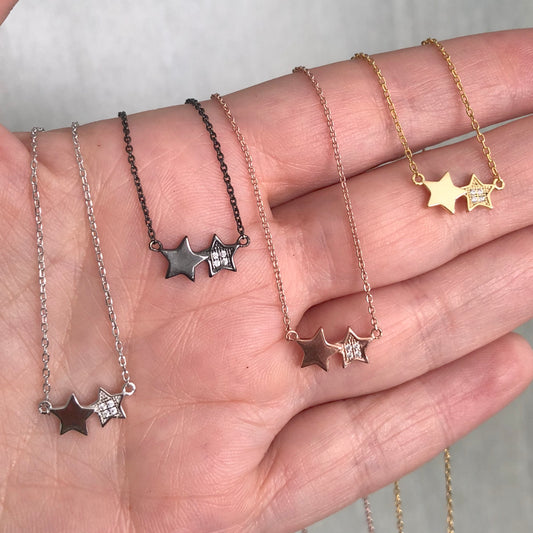 Cadenita de plata .925 de DOBLE ESTRELLITA