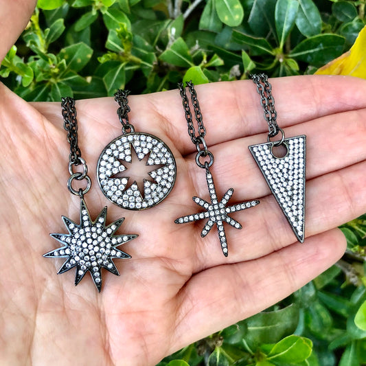 Chokers con CADENITA NEGRA con ZIRCONIAS